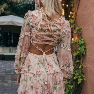 Vici floral contour dress